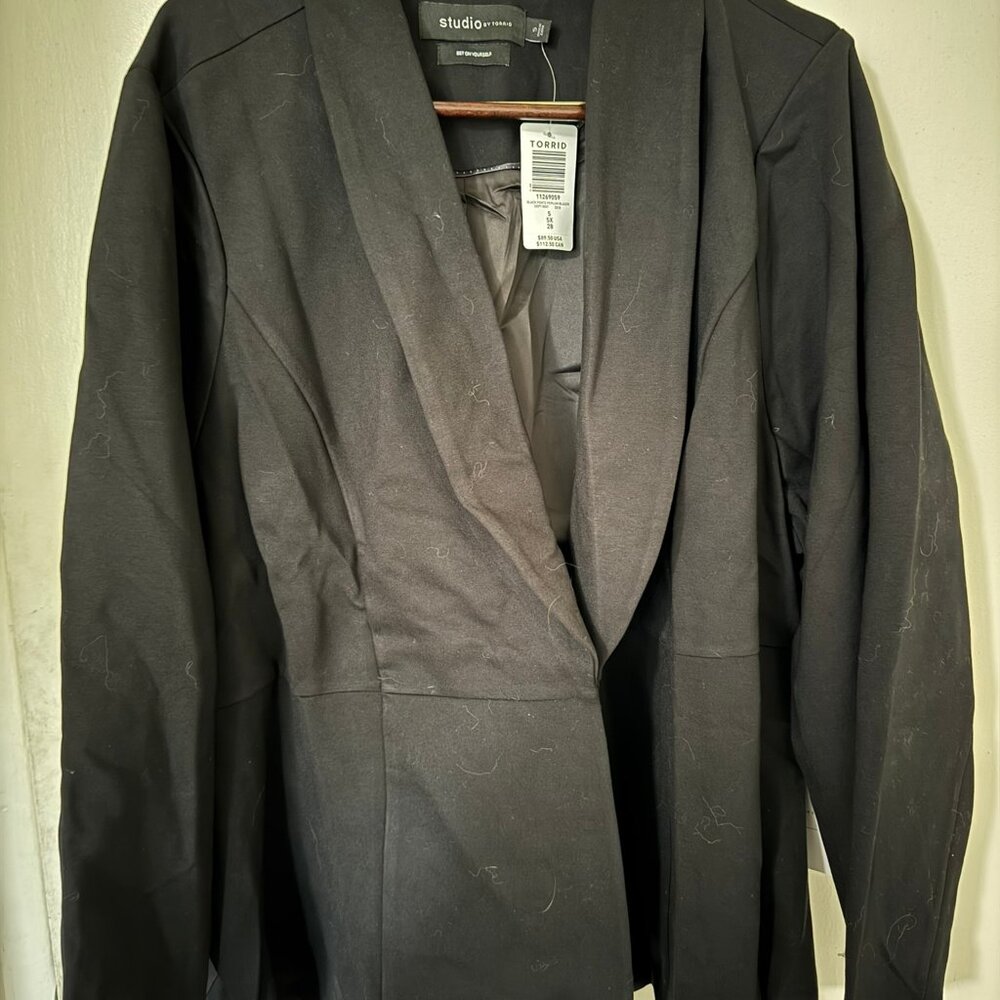 Studio Luxe Ponte Peplum Blazer - Torrid